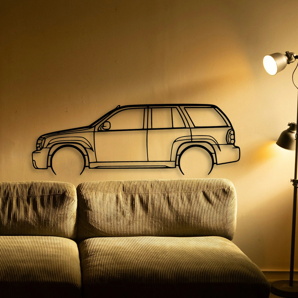 Trailblazer SS 2007 Classic Silhouette Metal Wall Art - Tinvibe