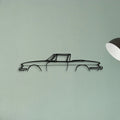 Triumph Stag 1972 Classic Silhouette Metal Wall Art - Tinvibe