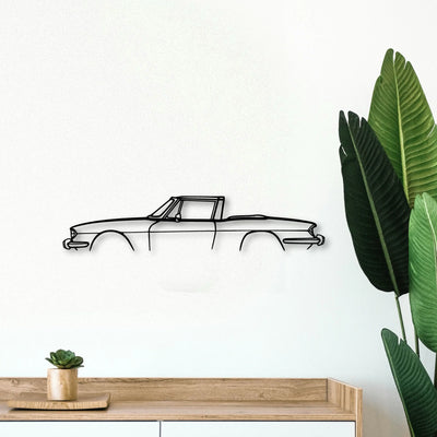 Triumph Stag 1972 Classic Silhouette Metal Wall Art - Tinvibe