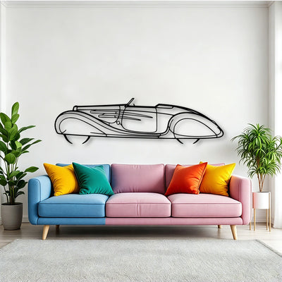Type 57C 1939 Classic Silhouette Metal Wall Art - Tinvibe