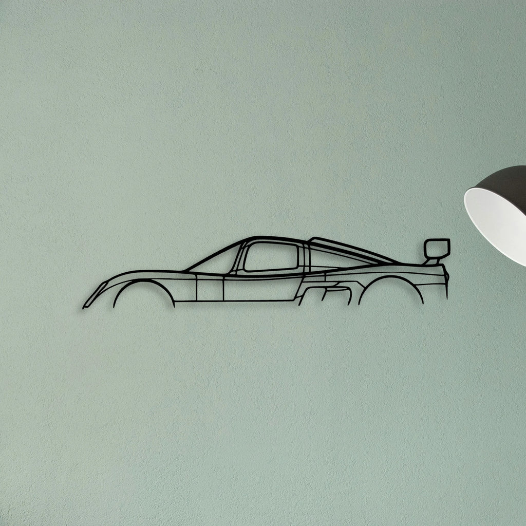 Ultima GTR 2004 Classic Silhouette Metal Wall Art - Tinvibe
