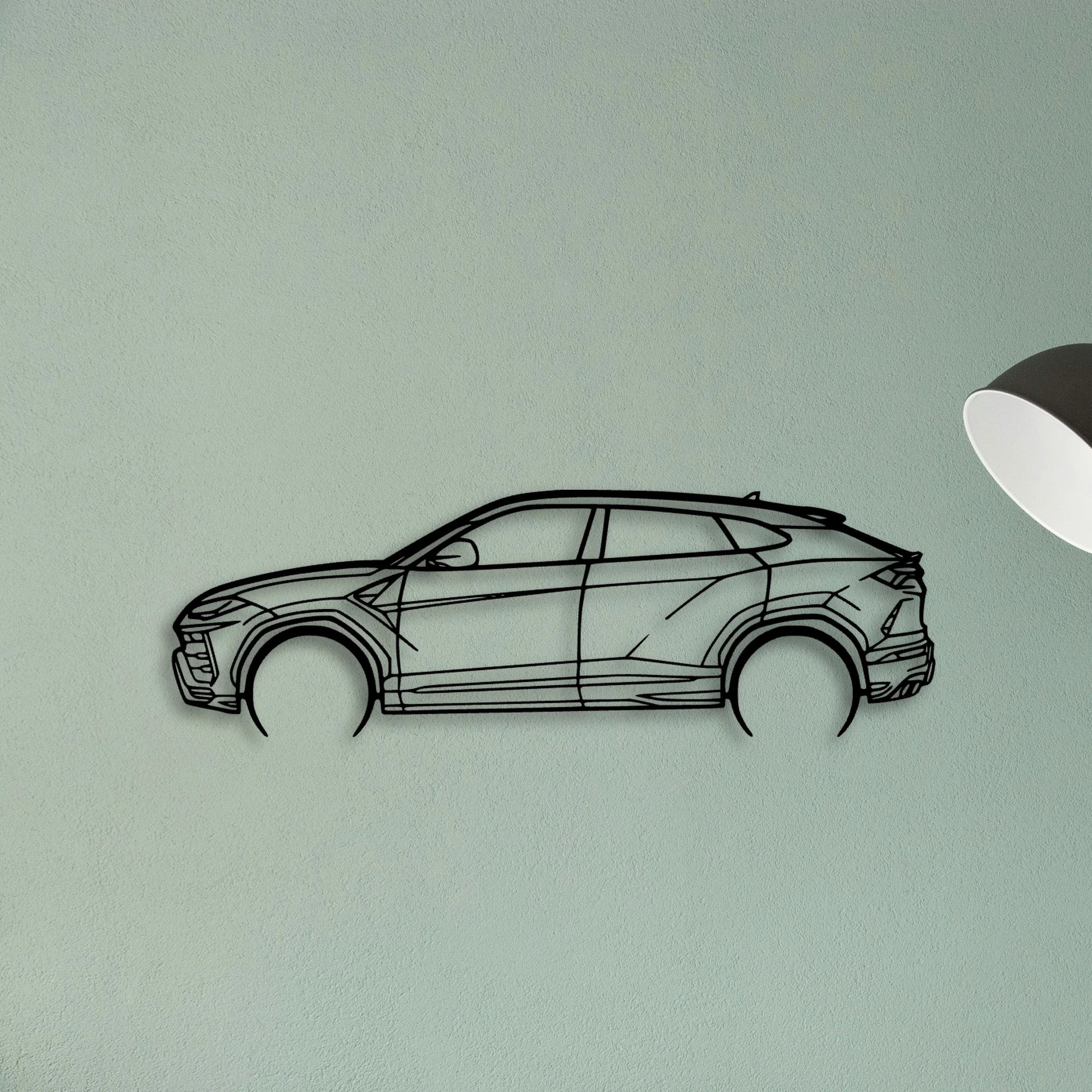 Urus 2 Classic Silhouette Metal Wall Art - Tinvibe