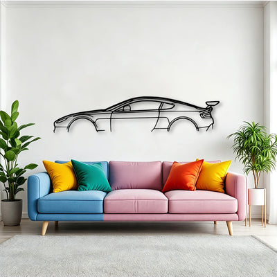 Vantage GT8 Classic Silhouette Metal Wall Art - Tinvibe