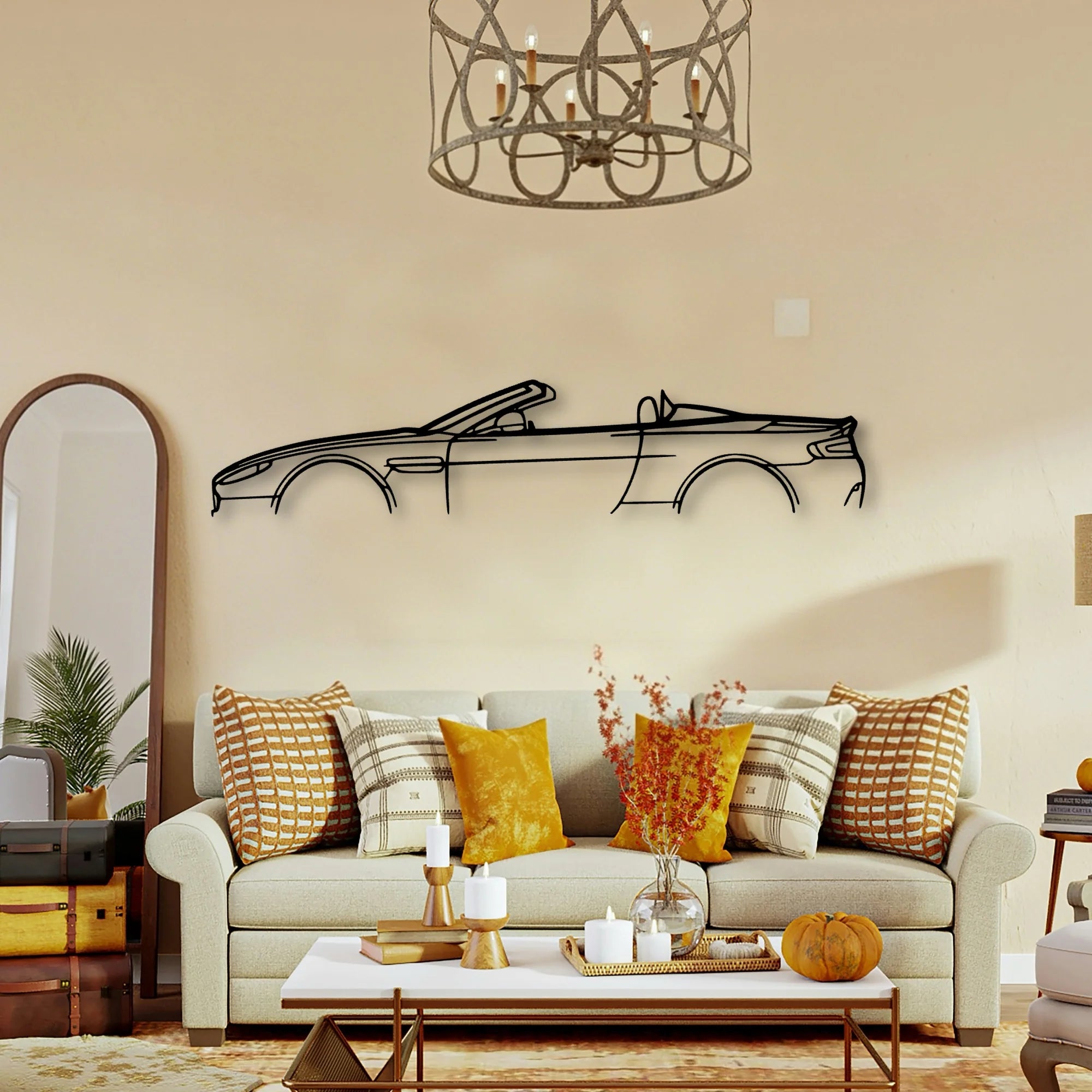 Vantage Volante 2014 Classic Silhouette Metal Wall Art - Tinvibe