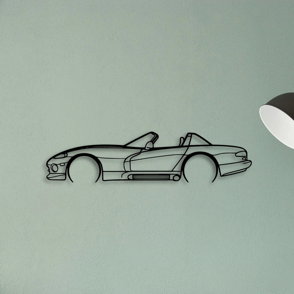 Viper 1993 RT10 Classic Silhouette Metal Wall Art - Tinvibe