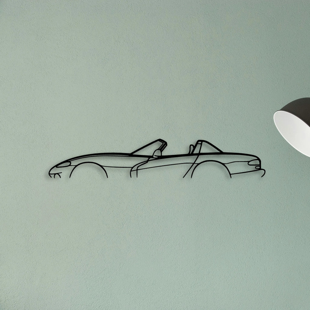Viper RT 10 1994 Classic Silhouette Metal Wall Art - Tinvibe