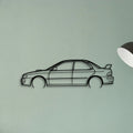 WRX Impreza 1999 Classic Silhouette Metal Wall Art - Tinvibe