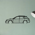 WRX STI 2002 Wagon Classic Silhouette Metal Wall Art - Tinvibe