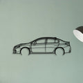 WRX STI 2018 2 Classic Silhouette Metal Wall Art - Tinvibe