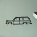 Wagoneer 1986 Classic Silhouette Metal Wall Art - Tinvibe