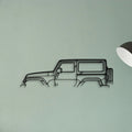 Wrangler 2013 Classic Silhouette Metal Wall Art - Tinvibe