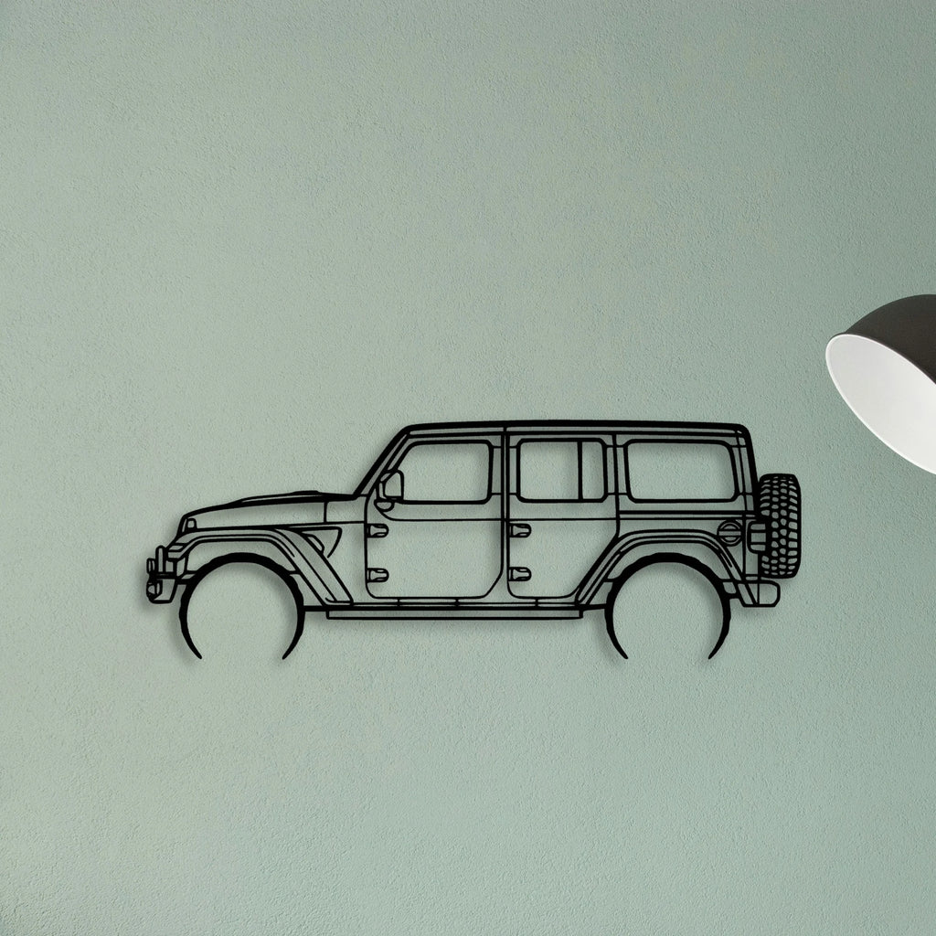Wrangler 392 XR Classic Silhouette Metal Wall Art - Tinvibe