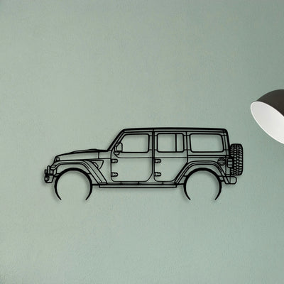 Wrangler 392 XR Classic Silhouette Metal Wall Art - Tinvibe