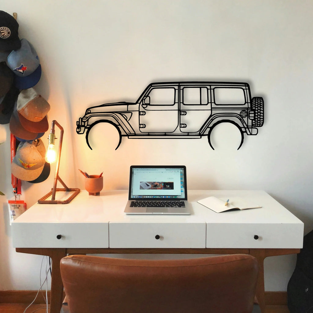 Wrangler 392 XR Classic Silhouette Metal Wall Art - Tinvibe