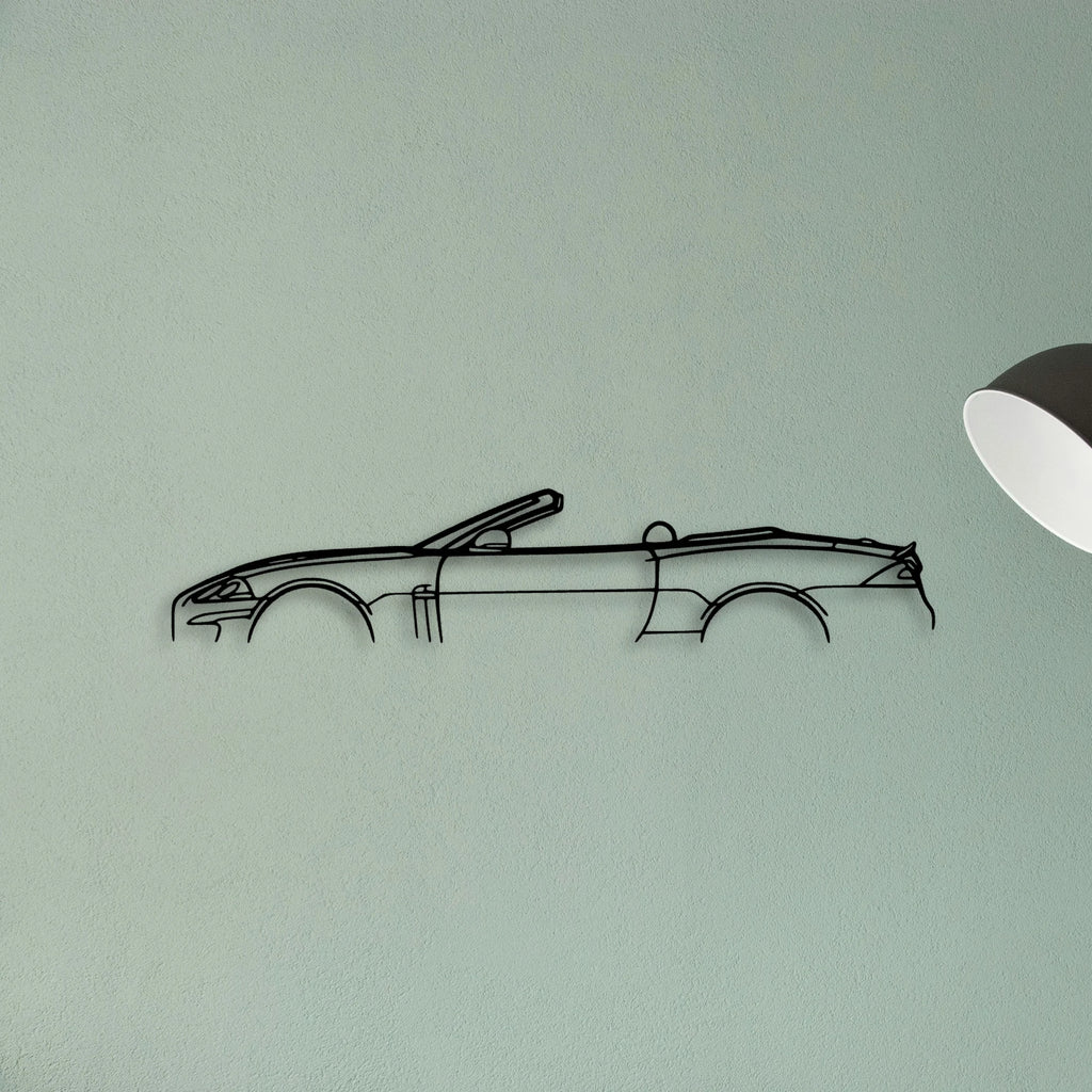 XKR Convertible 2011 Classic Silhouette Metal Wall Art - Tinvibe
