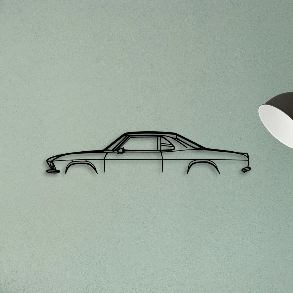 Yenko Stinger 1967 Classic Silhouette Metal Wall Art - Tinvibe