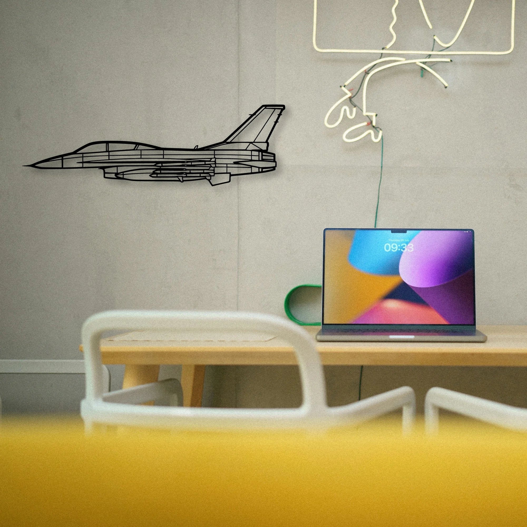 A185F Float Classic Aircraft Silhouette Metal Wall Art - Tinvibe
