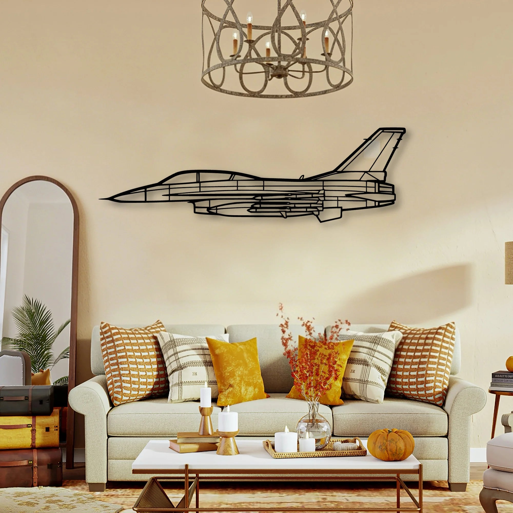A185F Float Classic Aircraft Silhouette Metal Wall Art - Tinvibe