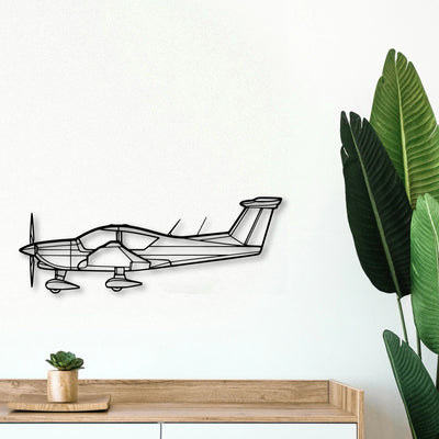 A185F Skywagon Classic Aircraft Silhouette Metal Wall Art - Tinvibe