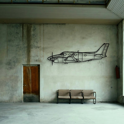 A320 CFM56 2 Classic Aircraft Silhouette Metal Wall Art - Tinvibe