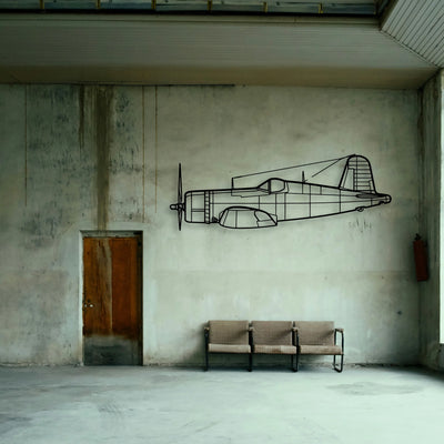 A6M2 Zero Classic Aircraft Silhouette Metal Wall Art - Tinvibe