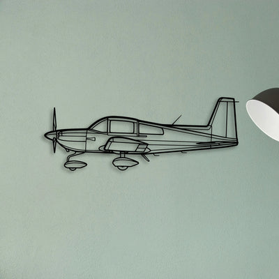 Ag 5B Tiger 2 Classic Aircraft Silhouette Metal Wall Art - Tinvibe
