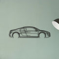 Audi R8 V10 Classic Silhouette Metal Wall Art - Tinvibe