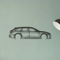 Audi RS6 Classic Silhouette Metal Wall Art - Tinvibe