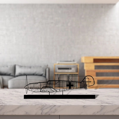 bf109-2 Silhouette Metal Art Stand - Tinvibe