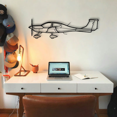 C 165 Classic Aircraft Silhouette Metal Wall Art - Tinvibe