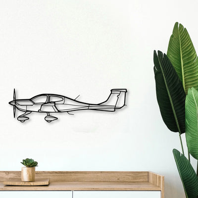 C 165 Classic Aircraft Silhouette Metal Wall Art - Tinvibe