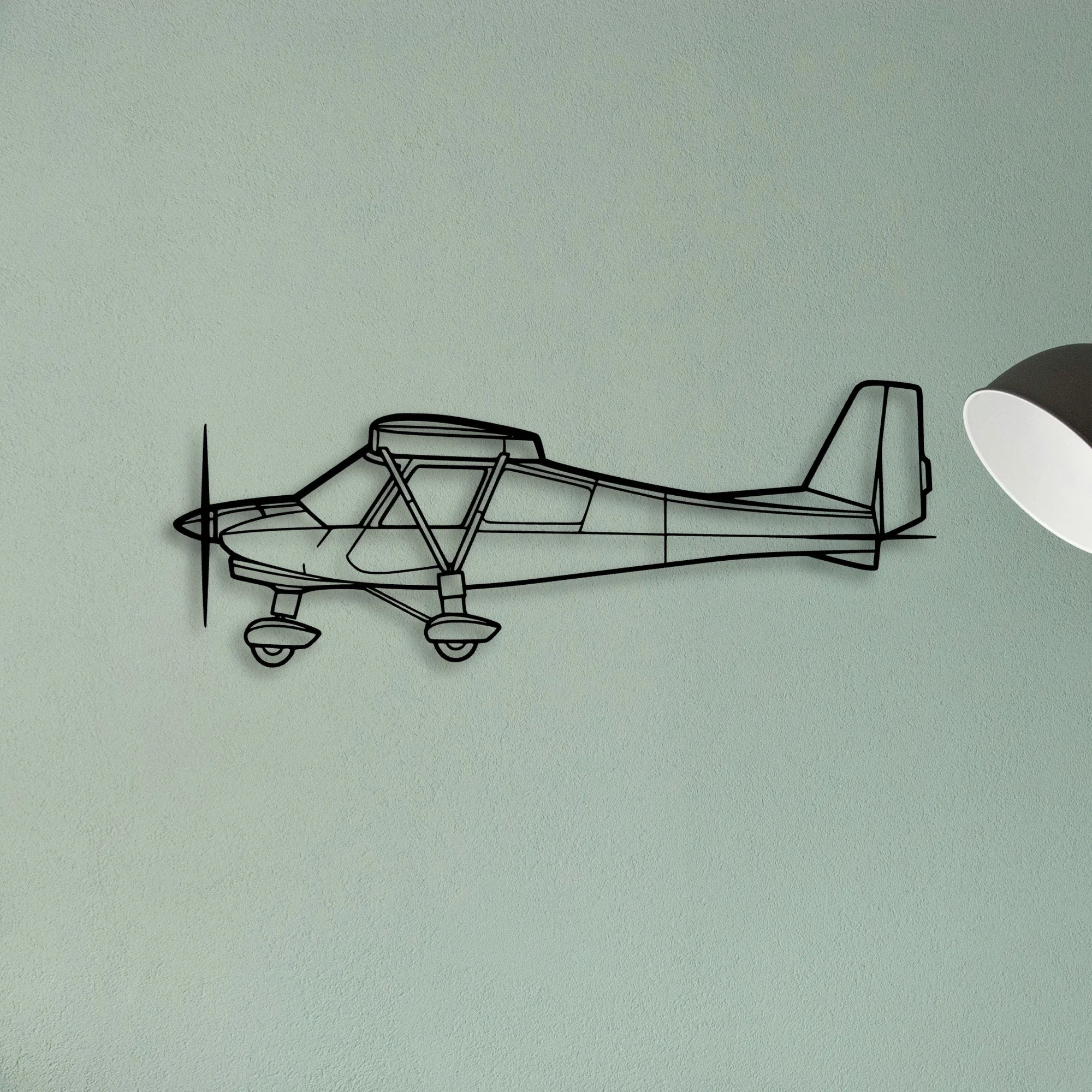 C42B 2 Classic Aircraft Silhouette Metal Wall Art - Tinvibe