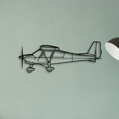 C42B 2 Classic Aircraft Silhouette Metal Wall Art - Tinvibe
