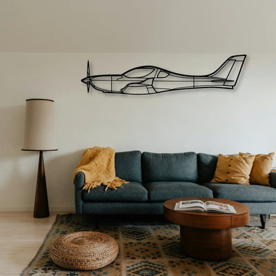 C42B 3 Classic Aircraft Silhouette Metal Wall Art - Tinvibe