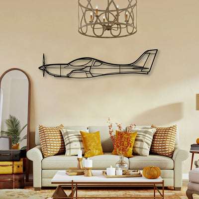 C42B 3 Classic Aircraft Silhouette Metal Wall Art - Tinvibe