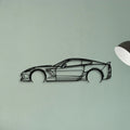 C7 Z06 2 Classic Silhouette Metal Wall Art - Tinvibe