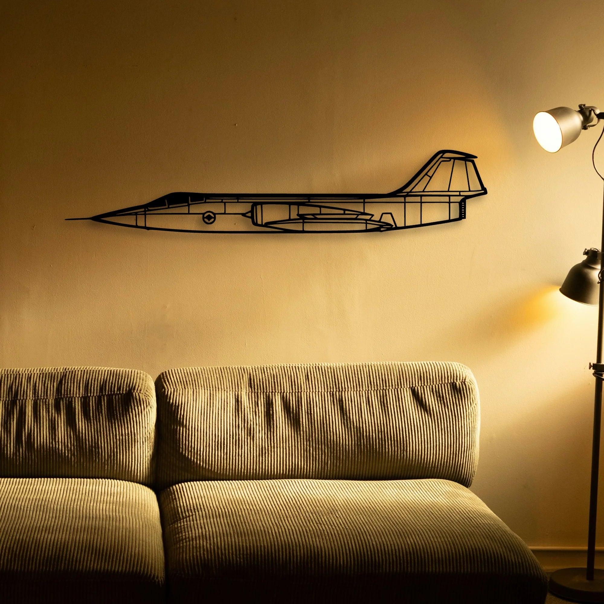Cf 104 Classic Aircraft Silhouette Metal Wall Art - Tinvibe