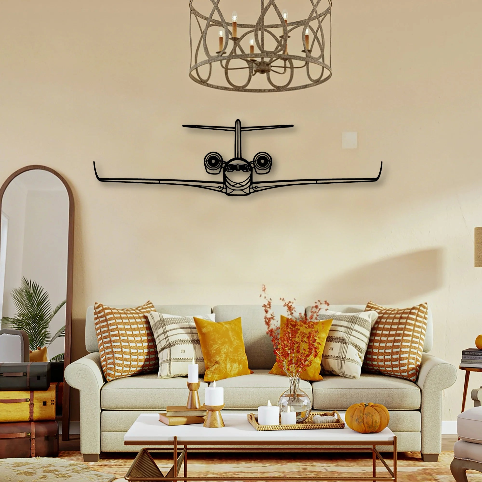 Citation X Classic Aircraft Silhouette Metal Wall Art - Tinvibe