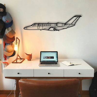 CJ3 3 Classic Aircraft Silhouette Metal Wall Art - Tinvibe