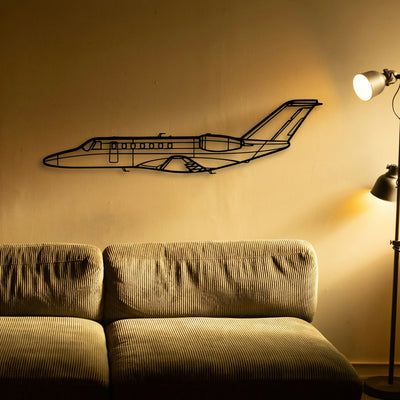 CJ3 3 Classic Aircraft Silhouette Metal Wall Art - Tinvibe