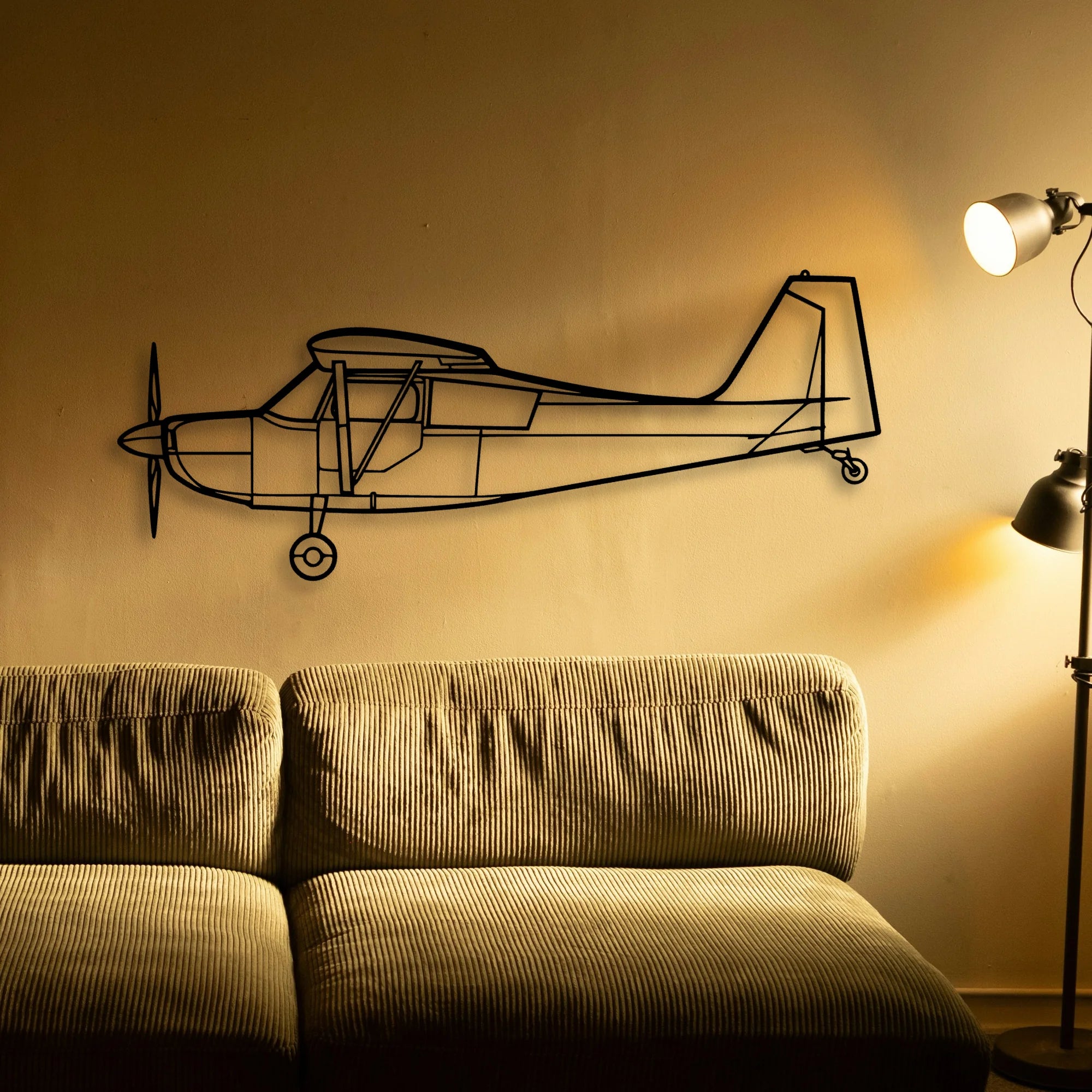 CRJ900 Classic Aircraft Silhouette Metal Wall Art - Tinvibe