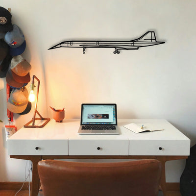 DA62 Classic Aircraft Silhouette Metal Wall Art - Tinvibe