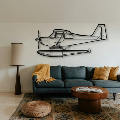 Dauphin AS365N3 Classic Aircraft Silhouette Metal Wall Art - Tinvibe