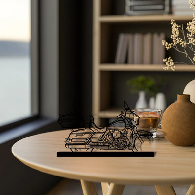 electra-glide Silhouette Metal Art Stand - Tinvibe