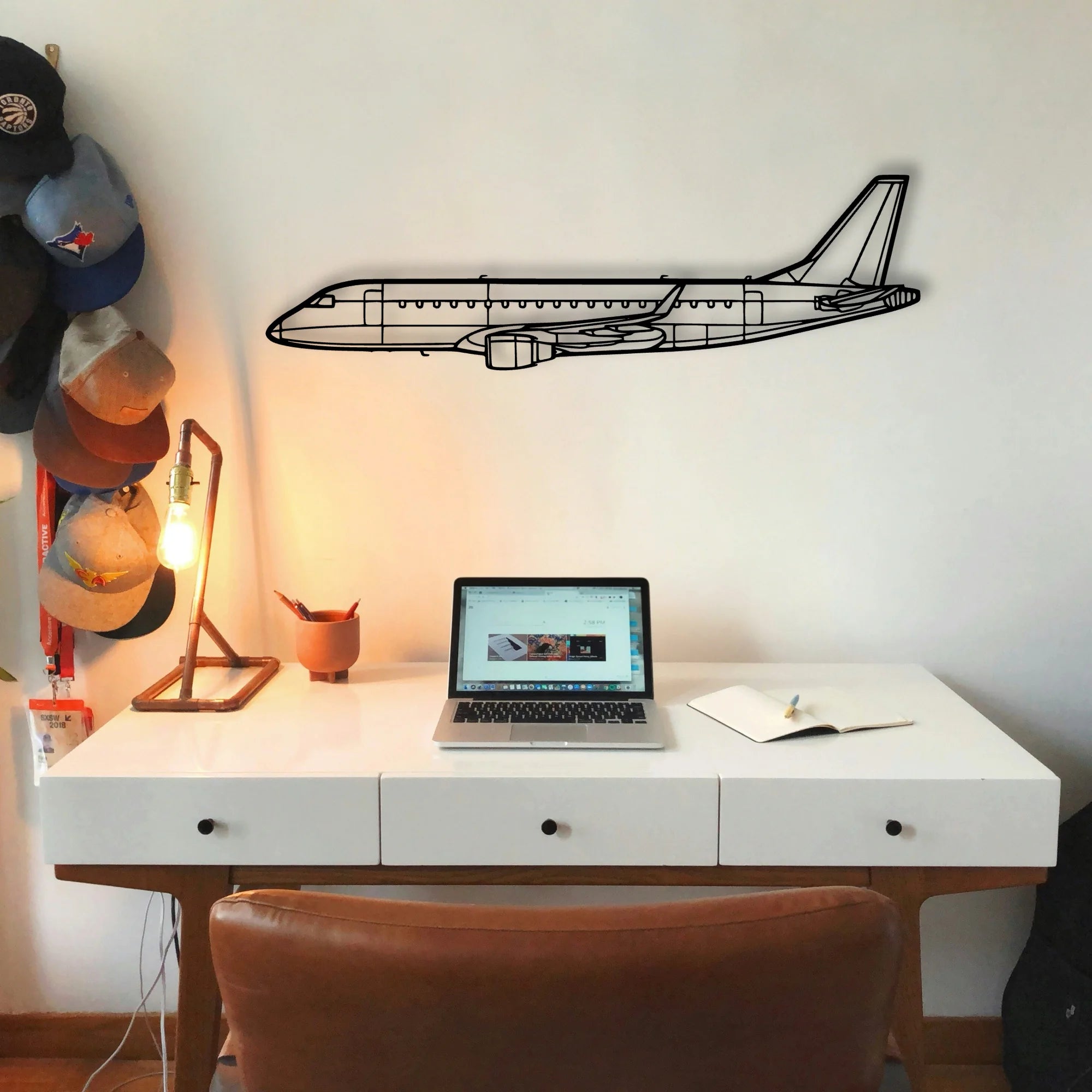 F 4E Phantom Classic Aircraft Silhouette Metal Wall Art - Tinvibe