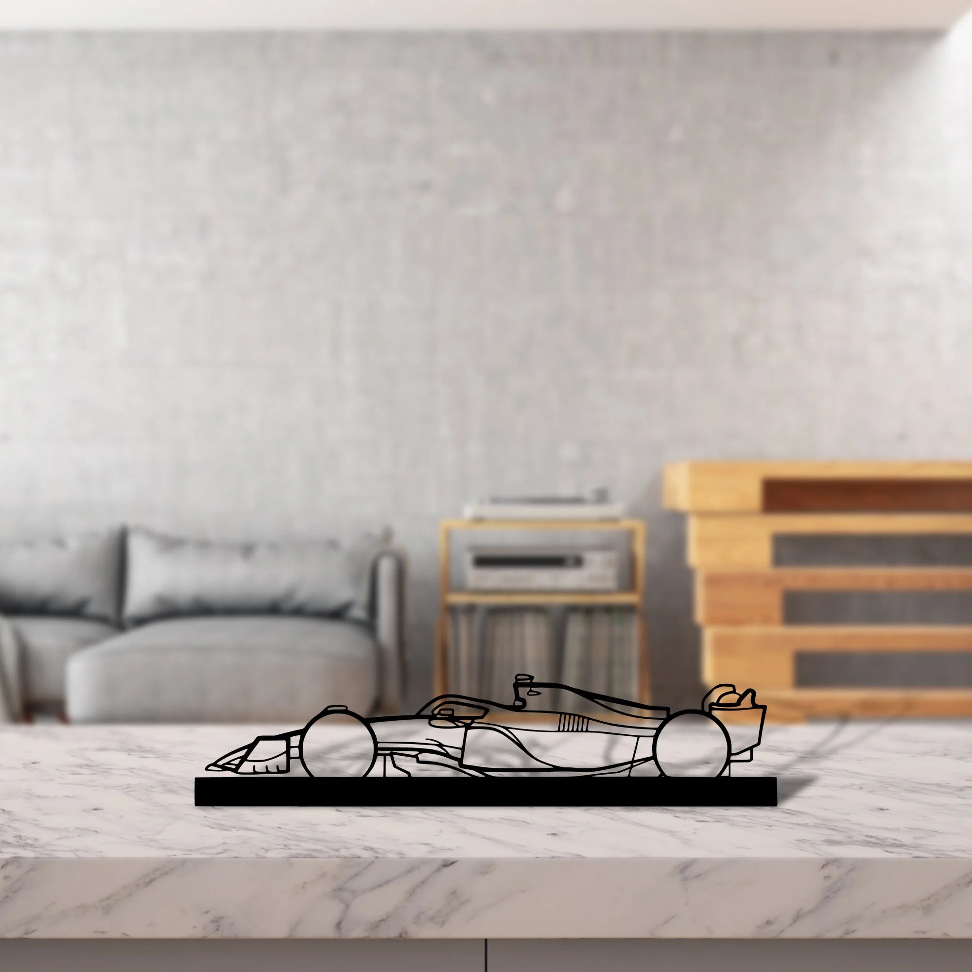 f1-2022-mercedes Silhouette Metal Art Stand - Tinvibe