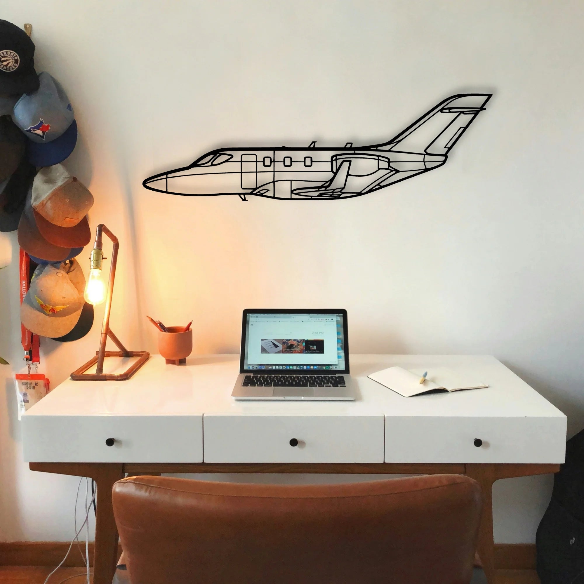 F35C Lightning Li Classic Aircraft Silhouette Metal Wall Art - Tinvibe