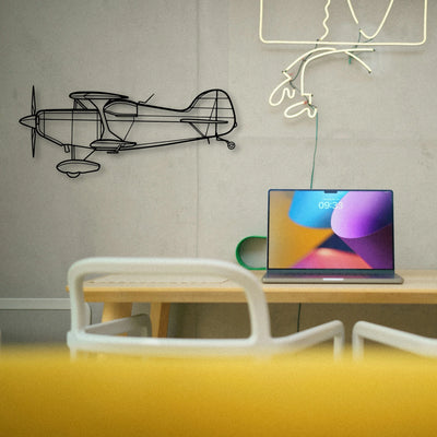 Falcon 900EX Classic Aircraft Silhouette Metal Wall Art - Tinvibe