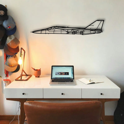 Fb 111F Aardvark Classic Aircraft Silhouette Metal Wall Art - Tinvibe
