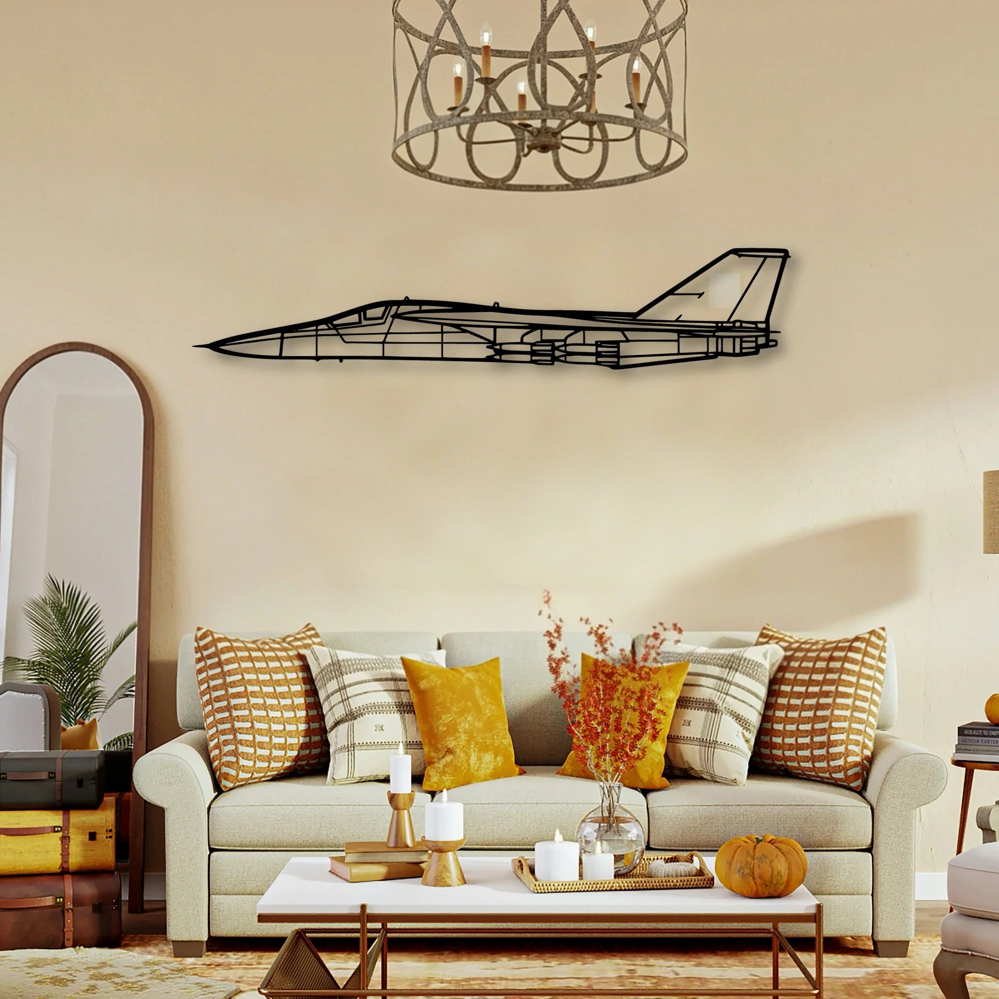 Fb 111F Aardvark Classic Aircraft Silhouette Metal Wall Art - Tinvibe